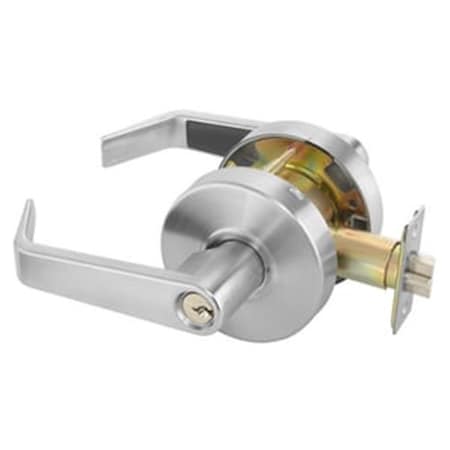 Gan Eden Commercial Office Entry Augusta Lever Grade 2 Cylindrical Lock with Para Keyway, Satin Chrome GA2056369